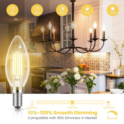 Dimmable LED E12 Candelabra Bulb