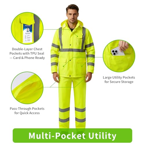 Hi Vis Rain Suit