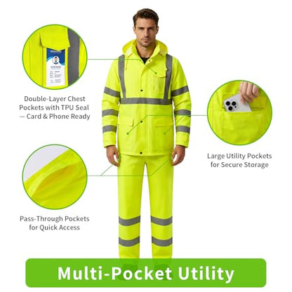 Hi Vis Rain Suit