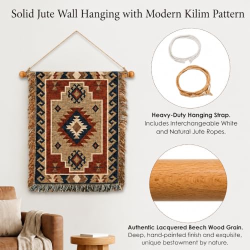 Adjustable Wooden Poster Hanger for Fabric Wall Decor