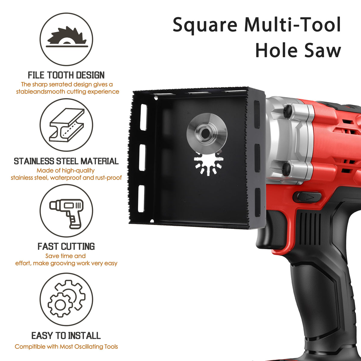 2Pcs Square Slot Cutter (Square)
