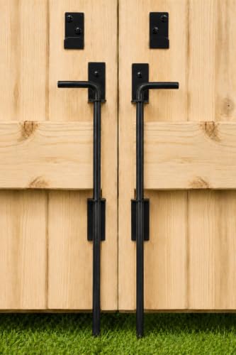 Heavy Duty Cane Bolt Gate Drop Rod Extra Thick Ground Latch