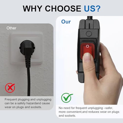 IP66 Waterproof Extension Cord with ON
