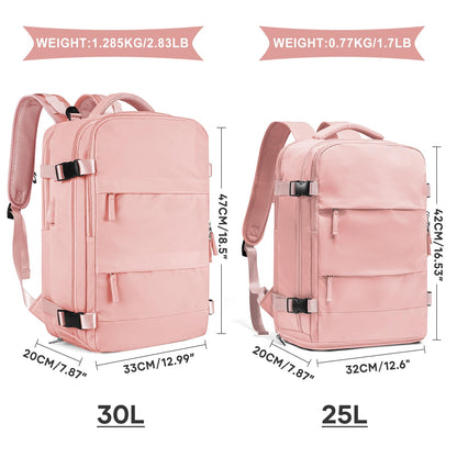 Large Travel Backpack For Women Men (Pink / 25 liters)