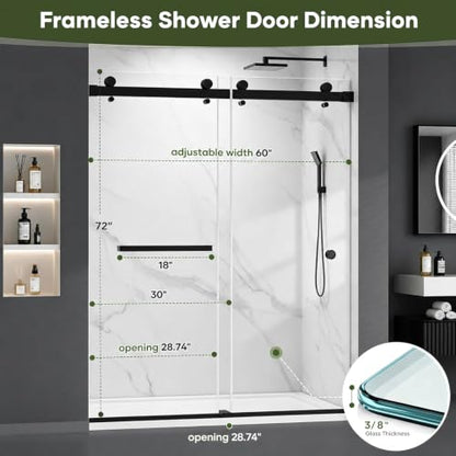 Milano Double Sliding Shower Door