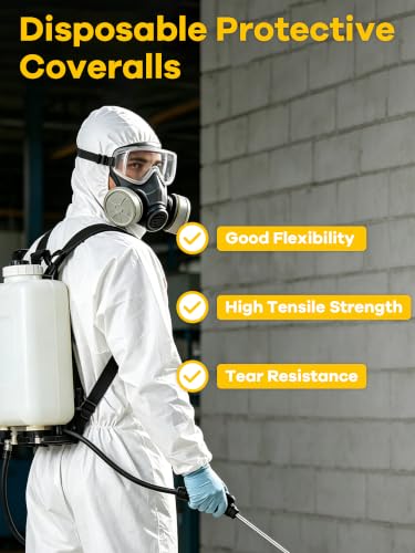 K Stone Hazmat Suit Disposable Coveralls Full Body Paint Suit PPE