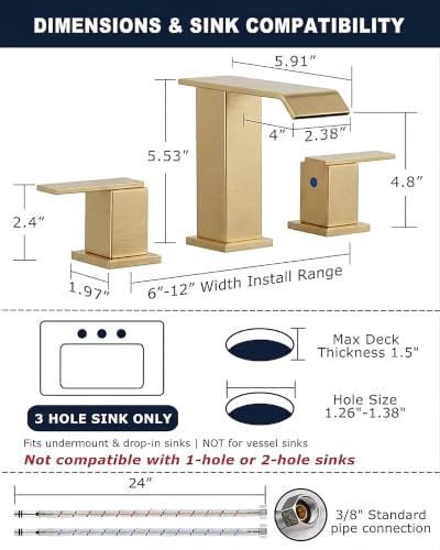 Square Waterfall faucets