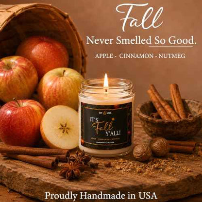 Fall Candles 'It's Fall Yall' Scented Candle w (9oz)