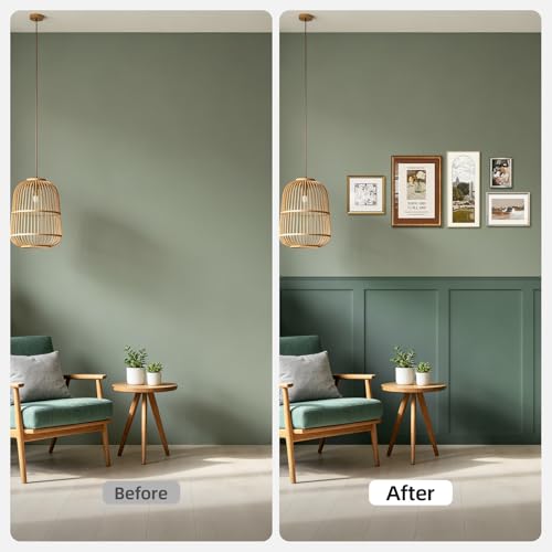 White Primed Wainscoting Wall Panels Kit