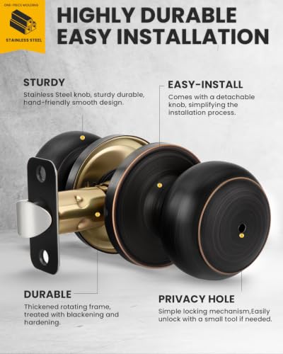 Oil Rubbed Bronze Door Knobs (Oil Rubbed Bronze)
