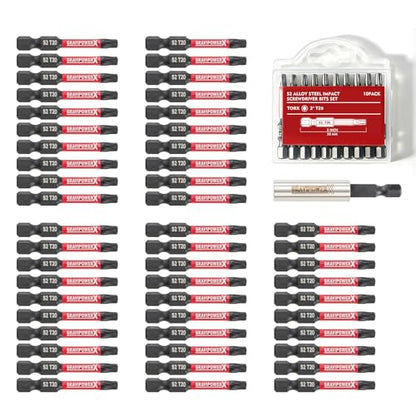 50 PCS 2" Torx Bit Set Impact Magnetic Torx Screwdriver Set
