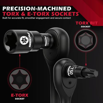 54 Piece Master Torx Bit Socket Set (54-Piece Master Torx Socket Set（New Version）)