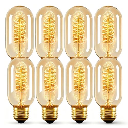 8 Pack T45 Edison Bulb