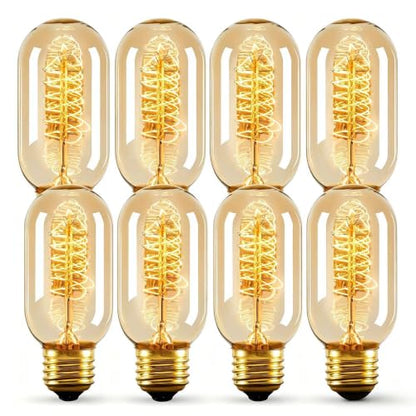 8 Pack T45 Edison Bulb