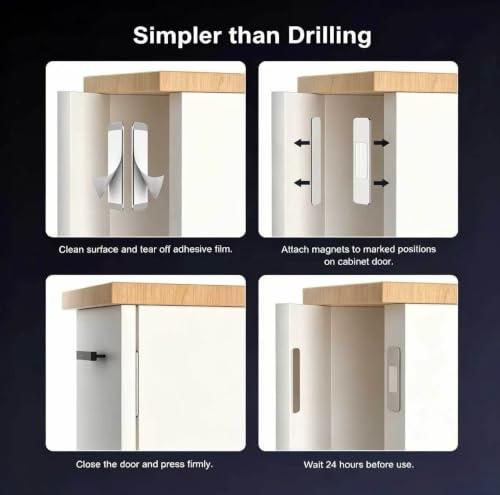 Magnetic Door Catches Adhesive Door Magnets NO Drill