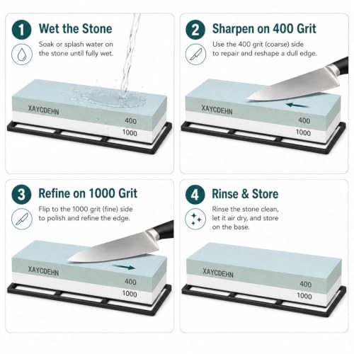Knife Sharpening Stone Set