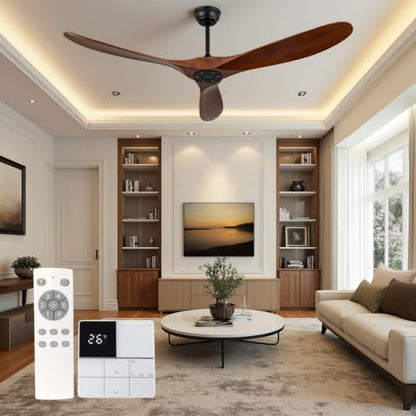42 inch solid wood ceiling fan without lights
