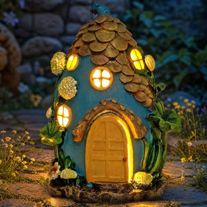 Fairy Garden House with Solar Light