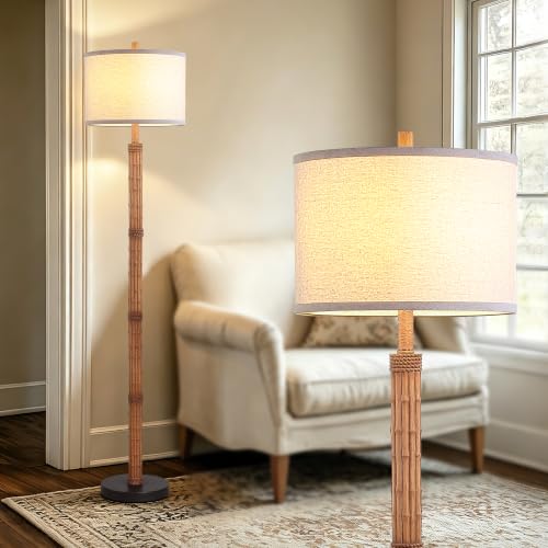 63'' Rustic Floor Lamp for Living Room