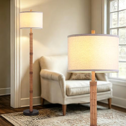 63'' Rustic Floor Lamp for Living Room