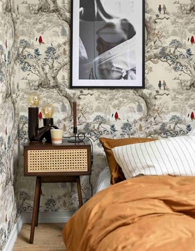 Vintage Winter Peel and Stick Wallpaper