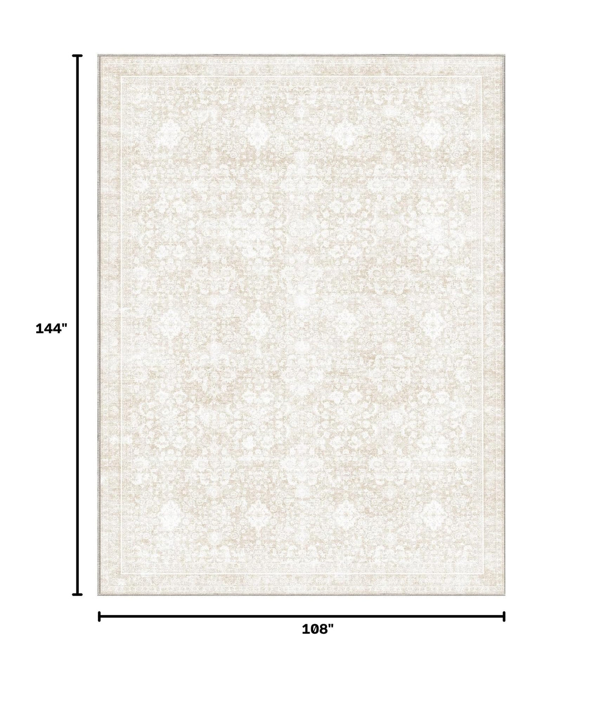 9x12 Area Rugs (Cream / 9' x 12' (Rectangular))