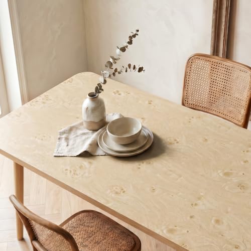 Burl Wood Contact Paper Peel and Stick Wood Grain Contact Paper for Countertops Waterproof Self Adhesive Furniture Vinyl Wrap for Cabinets