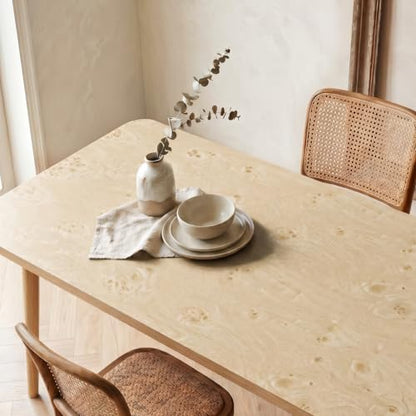 Burl Wood Contact Paper Peel and Stick Wood Grain Contact Paper for Countertops Waterproof Self Adhesive Furniture Vinyl Wrap for Cabinets