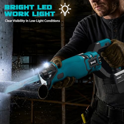 1-1/8" Stroke Brushless Cordless Reciprocating Saw