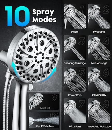 5.9" High Pressure Fixed Shower Head