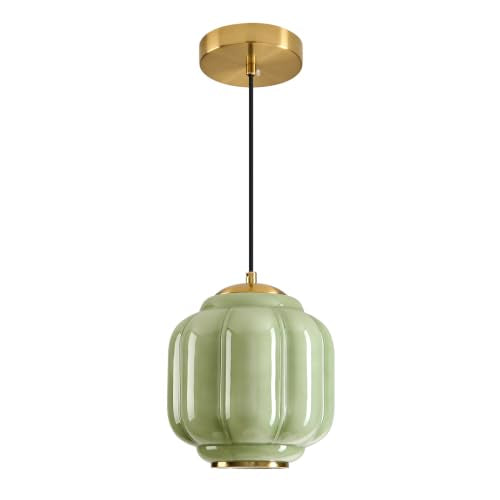 Vintage Glass Pendant Light
