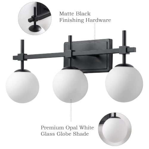 Morden Vanity Light with Milk White Glass