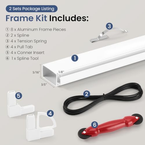 New Window Screen Frame Kit