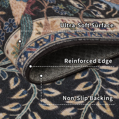 10x14 Large Area Rug (Black/Multi / 10' x 14' (Rectangular))