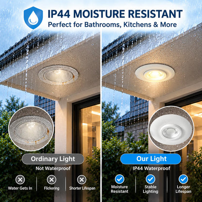 3 Inch LED Eyeball Gimbal Recessed Shower Light (6P-White / 3 Inch)