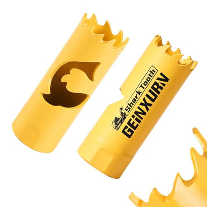 3/4 Inch(19mm) Hole Saw, 2PCS HSS Bi-Metal Hole Saw Kit with Shark Tooth Hole Cutter for Wood,Drywall, PVC Boards and Thin Metal (2 PCS 3/4")