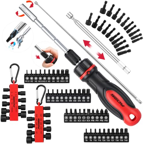 Magnetic Ratchet Screwdriver Bit Set