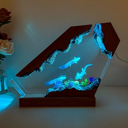Flying Dragon Resin Lamp
