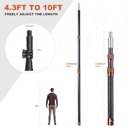 Heavy Duty Fiberglass Telescopic Extension Pole