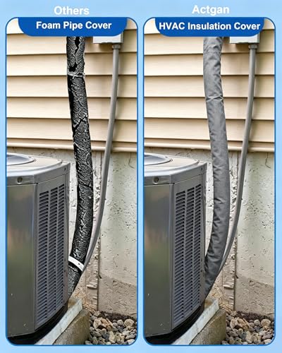 HVAC Pipe Insulation Cover 72"x10.2" AC Line Set Sleeve
