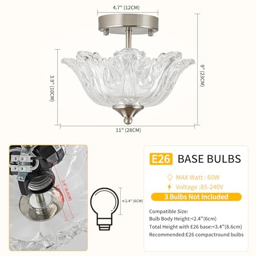 Semi Flush Mount Ceiling Light