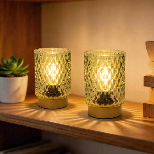 Battery Operated Lamp with Timer (Green)