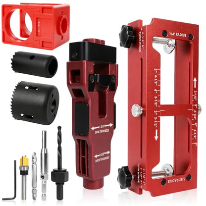 Door Hinge Lock & Latch Installation Kit