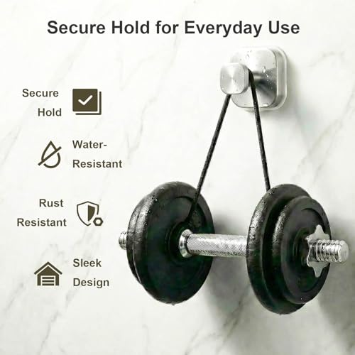 Suction Cup Hooks for Shower (Brushed Nickel / 2 Pack)