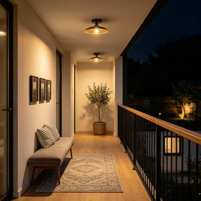11.8In Modern Semi Flush Mount Light Fixture