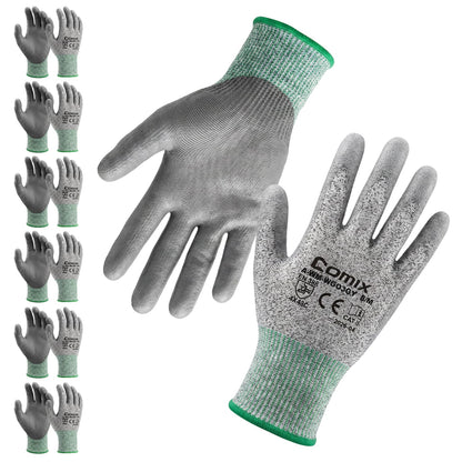 A3 Cut Resistant Work Gloves for Men & Women (Large)