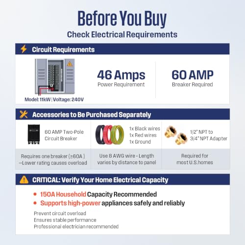 Tankless Water Heater Electric 240V