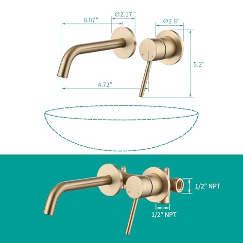 Wall Mount Bathroom Faucet