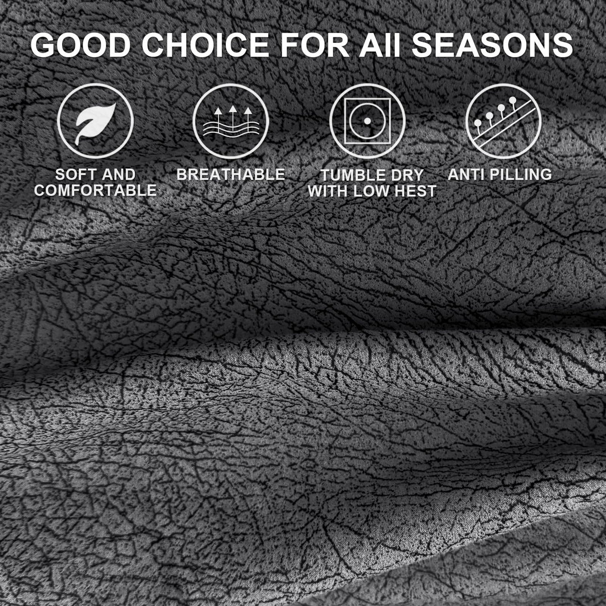 Leather Look RV Dinette Cushion Covers (2 Sets / 256 Dark Gray)