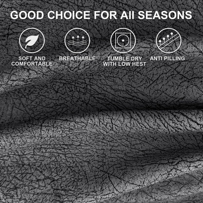 Leather Look RV Dinette Cushion Covers (2 Sets / 256 Dark Gray)